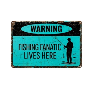 Letrero <span class=keywords><strong>de</strong></span> Metal Retro con Diseño <span class=keywords><strong>de</strong></span> Pesca, Placa Decorativa <span class=keywords><strong>de</strong></span> Pared con Diseño Divertido para Pescadores, Decoración para Cuarto <span class=keywords><strong>de</strong></span> Hombre, Cabaña, Garaje, Hogar - Product Image 4