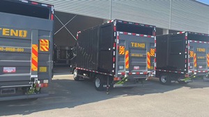 Kustom peralatan angkat berat hidrolik Jiefang Model truk kargo baja kotak kargo truk Van - Product Image 5