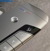 2023 nouveau design salle de bain gunmetal couleur multifonction piano clé température constante pommeau de douche robinet chaud froid douche ensemble