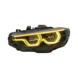 SJC V3 Style Amber Yellow White DRL Ikon Style <strong>LED</strong> <strong>Headlights</strong> for BMW F32 F33 F36 F80 F82 M3 M4 Front Lights 1:1 Style HEADLAMP - Product Image 4
