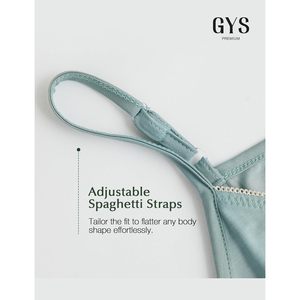 Chemise de nuit complète en viscose de bambou haut de gamme pour femme, douce, légère, à fines bretelles - Product Image 5