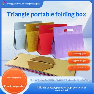 Caja de Regalo Magnética Triangular Personalizada, Empaque de Papel Rígido Plegable para Pequeños Lotes - Product Image 4
