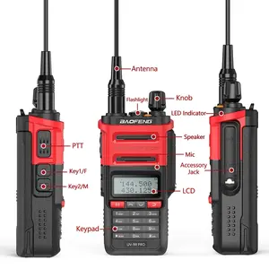 공장 직영 첫 Baofeng UV-9R Pro 건설 현장 호텔에 적합한 핸드 헬드 무전기 소스