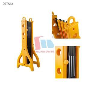 Cintura retrattile portatile per controllo della folla di sicurezza barriera in plastica recinzione Mobile barricata espandibile per esterno - Product Image 5