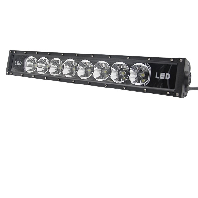 Factory Wholesales Car Light bar 22" 120W RGB LED Light Bar 7D Work Lamp W/ Blue Tooth APP& Wire Harness LED Work Light bar