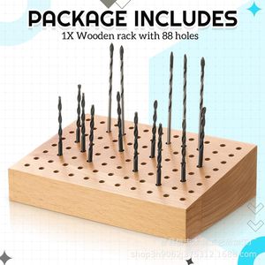<b>Wooden</b> <b>Drill</b> <b>Bit</b> Storage Rack 1209 Small Organizer For Jewelry Making Tools - Product Image 3