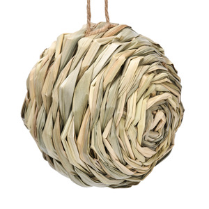 Dışında dairesel küçük asılı el yapımı dokuma kuru çim kuş yuva kafesleri kuş evi kafes - Product Image 4