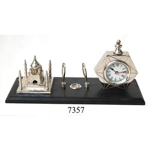 Nautical Gift & Decoration <b>Pen</b> Holder With Clock Compass & Armillary Desk <b>Organizer</b> <b>Pen</b> Holders Wholesale - Product Image 4