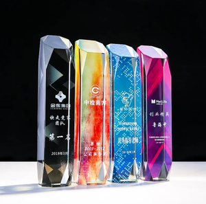 Trofeo de cristal creativo de nuevo estilo al por mayor, Premio de la reunión anual de la empresa, recuerdo, trofeo de cristal personalizado - Product Image 2