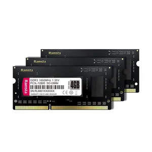 热销Ramsta DDR3笔记本电脑内存4gb 8gb 1600MHz黑色NB DDR3笔记本电脑内存