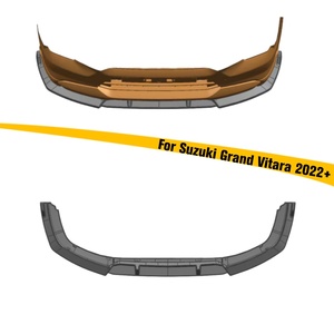 Accessoires extérieurs Haosheng, lèvre de pare-chocs avant en plastique, aspect fibre de carbone, 3 pièces, lèvre avant pour <span class=keywords><strong>Suzuki</strong></span> <span class=keywords><strong>Grand</strong></span> <span class=keywords><strong>Vitara</strong></span> <span class=keywords><strong>2022</strong></span> 2023+ - Product Image 1