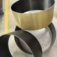 Coque de tambour en fibre de carbone personnalisée en gros, coque de tambour en fibre de carbone sans soudure pour corps de tambour de concert