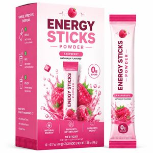 Barritas Energéticas con Sabor a Frambuesa, Sin Azúcar, en Polvo, Energía Natural, Apoyo al Metabolismo y el Estado de Ánimo, Sin <span class=keywords><strong>Gluten</strong></span> - Product Image 1