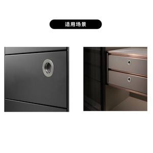 Gaofuya Stainless Steel Round Concealed Handle For Cabinet Drawer Door Minimalist Design Easy Installation - Product Image 2