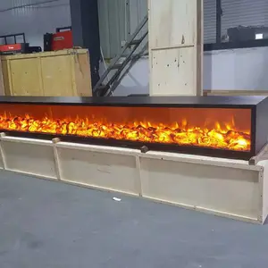 Decorative Electric Fireplace 2.5m Customized Decorative Luxury Energy Saving Ultra-long Electric Fireplace