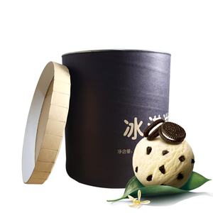 Envase Redondo Reciclable de 11L para Helado - Contenedor Ecológico de Papel Corrugado con Tapa para Gelato y Postres Congelados CH - Product Image 3