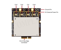 Module PCIe 3.0 sans fil à bande unique 6 GHz WLW3000H6 WiFi 6E 4x4 MU-MIMO OFDMA 4804 Mbps avec clé Qualcomm QCN9024/9074 M2E