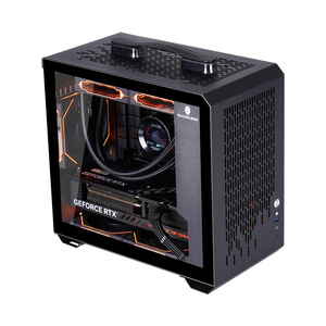 ¡La placa base MATX favorita de Herder E-Sport, gabinete de PC para juegos, carcasa ITX de vidrio templado transparente, Torre media, Stock de escritorio! - Product Image 3