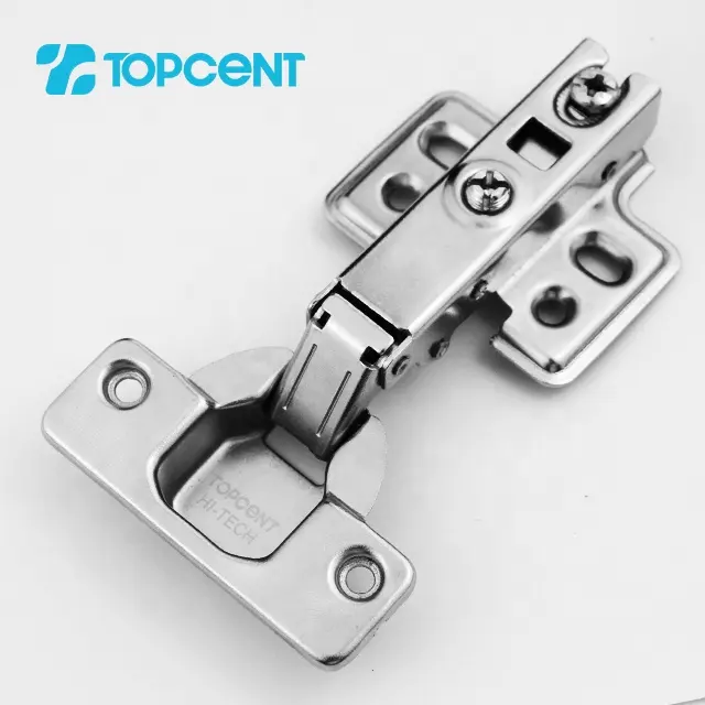 TOPCENT Factory Engsel Pintu Kabinet Kustom Lapisan Penuh Buffing Tutup Lembut Hidrolik untuk Alat Kelengkapan Furnitur Dapur