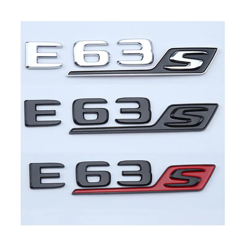 2021 2022 3d ABSカーリアトランクバッジステッカークロームレターE63SエンブレムメルセデスE63AMGW212W213アクセサリー用
