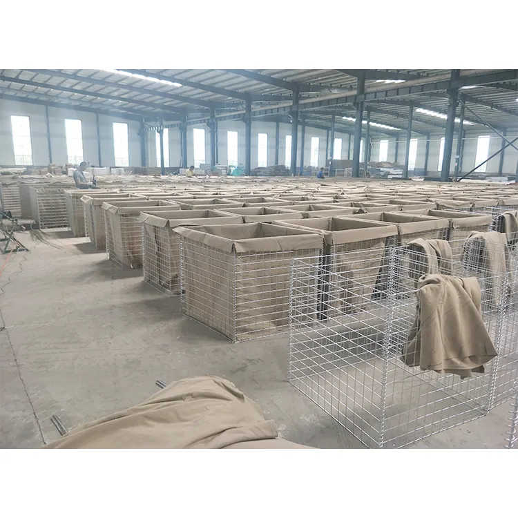 Çin fabrika kaynağı kum duvar defansif tel örgü sel bariyer bastion