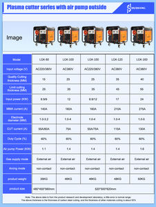 เครื่องตัดพลาสม่าอุตสาหกรรมแบบพกพา LGK 60a 80a 100a 120a  แบบ 2 in 1 พร้อมปั๊มลม  สำหรับตัดแบบ CUT และ MMA - Product Image 4