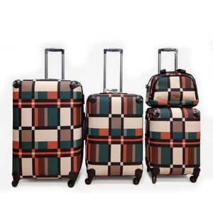 Werksgroßhandel 6-teiliges Set Trolley-Koffer Wasserdichtes PU-Material Spinner-Rollen TSA-Schloss Schlichter Stil Mutter-Kind PC-Box Karton - Product Image 5