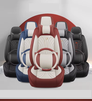 Housses de siège de voiture NOVUS en cuir PU respirant de haute qualité, ensemble complet, pour Rav 4 5 places, ajustement universel toutes saisons, luxe