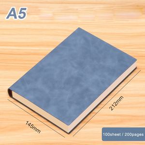 Wholesale Moonmoonpie Custom A5 Size Softcover Student Writing Notebooks School <b>Journal</b> Diary Notepad PU Leather Cover Glue - Product Image 3