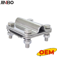 Pinces de mise à la terre en acier inoxydable Connecteur de joint croisé de corde en acier
