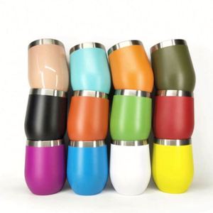 Design 12oz Food Grade 18/8 Stainless Steel Vacuum Insulated Double Wall Egg Shape Mug Water Coffee Wine Tumbler - Product Image 2