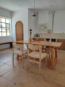 PurelyFeel-Sillas de comedor apilables nórdicas para el hogar, silla sencilla de ocio de madera sólida, silla con correa tejida <span class=keywords><strong>Betty</strong></span> - Product Image 5