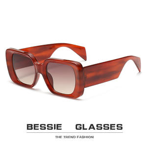 Bessie <span class=keywords><strong>Osman</strong></span> 2025 nuovi 19388 UV400 occhiali da sole alla moda quadrati stile europeo americano personalità di esportazione strada Unisex - Product Image 3
