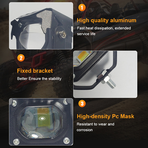 Auto LED motocicleta luces de conducción antiniebla blanco amarillo DRL LED foco sistema de iluminación accesorios 4X4 - Product Image 6