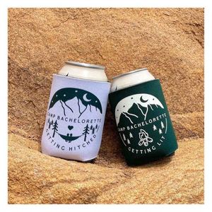Fundas para Bebidas para Despedidas de Soltera, Enfriadores de Latas, Regalos para Damas de Honor, Recuerdos para Campamentos, Senderismo y Decoración de Cabañas - Product Image 1