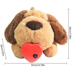 Yaratıcı köpek anksiyete arkadaşı peluş oyuncak hayvan mikrodalga isıtma kalp atışı yavru ayı koyun <span class=keywords><strong>Hippo</strong></span> köpek Pet Heartb oyuncak - Product Image 2