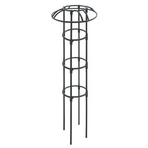 Treillis de jardin en fer forgé, support de plantes sur pied en forme de parapluie rond, facile à assembler, petite taille - Product Image 4
