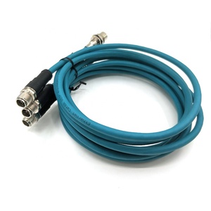 M12 x-coded Cat6 cáp với 8-pin M12 kết nối trên cả hai siders. Chiều dài 0.5m/1m/1.5m - Product Image 3