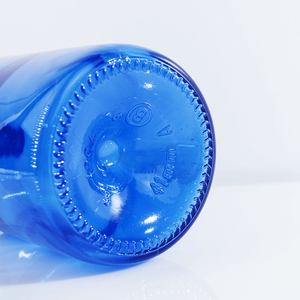 Flexografía <span class=keywords><strong>Botella</strong></span> de vidrio Impresión en aerosol Gradiente Decoloración <span class=keywords><strong>Botella</strong></span> de whisky <span class=keywords><strong>azul</strong></span> <span class=keywords><strong>Botella</strong></span> de Ginebra de vodka redonda - Product Image 5