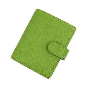 Planificateur d'anneaux de taille A8 avec anneaux en argent de 15 MM, organisateur en cuir de vache à Grain galets - Product Image 1