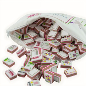 Fichas de Mahjong Plegables de Lujo Modernas de 5 Capas Personalizadas con Diseños de Carrito de Golf y Polo para Entretenimiento - Product Image 6