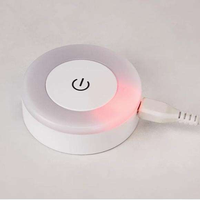 Veilleuse LED tactile blanc chaud, mini lampe murale rechargeable par USB pour chambre à coucher, chevet