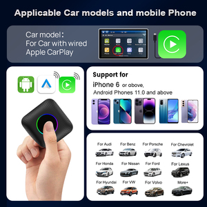 Carlinkit Tbox Ambient 64 Go 128 Go <span class=keywords><strong>8</strong></span> Go Adaptateur Carplay Sans Fil Boîtier Ai Portable Dongle Android Auto pour Netflix <span class=keywords><strong>Apple</strong></span> - Product Image 2