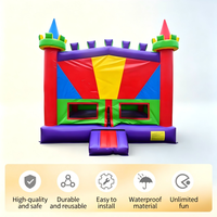 Château gonflable commercial robuste en PVC pour location événementielle, anniversaires, équipement de terrain de jeu scolaire