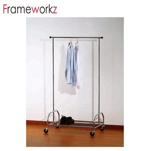 Modern <strong>Heavy</strong> <strong>Duty</strong> Metal Clothes Hanging Clothing <strong>Stand</strong> Garment Display Rack <strong>Coat</strong> <strong>Stand</strong> - Product Image 3