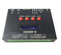 Contrôleur LED programmable adressable RGB RGBW RGBIC RGBWIC K-8000C Carte SD 8 ports Sortie de signal SPI maximum de pixels