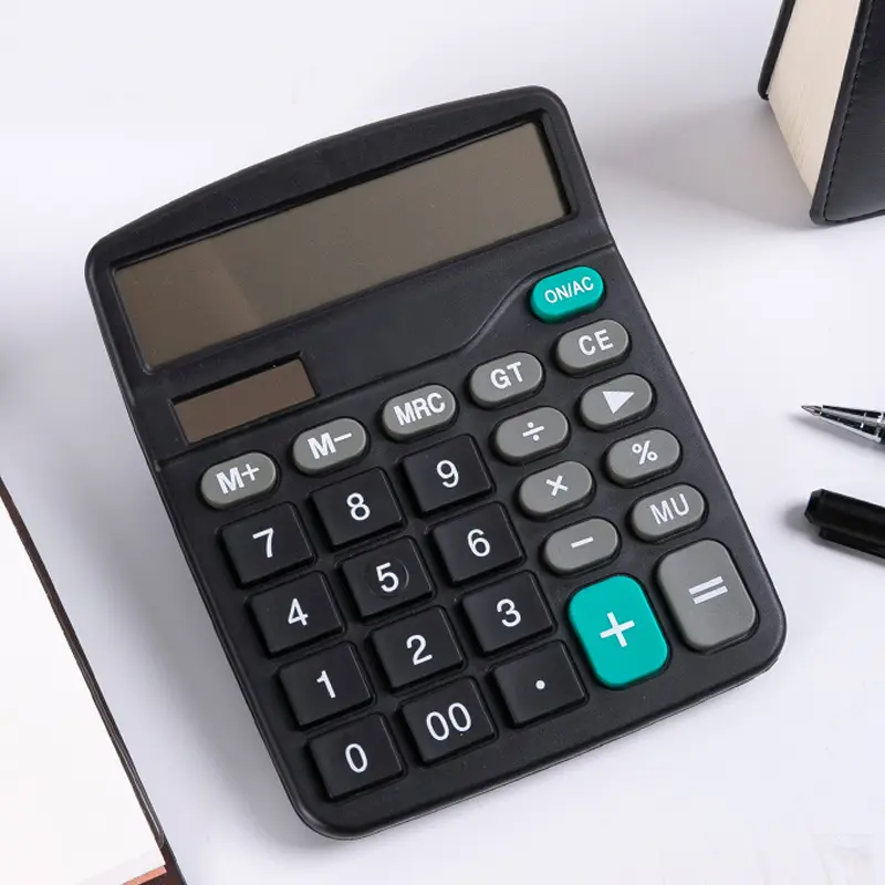 Office Solar Energy 12 Digitis Electronic solar two power Custom Calculator Manufacturer Financial Calculator Printing