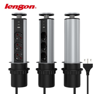 Enchufe de elevación estándar europeo de 16A, toma de corriente rápida para mesa, <span class=keywords><strong>regleta</strong></span> de alimentación para <span class=keywords><strong>encimera</strong></span> de cocina - Product Image 5