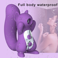 Tiefenmassage-Vibrator in Eichhörnchenform, Zungensaugvibrator, Nippelsauger-Massagegerät