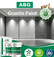 Peinture texturée en pierre de granit naturel résistante aux intempéries avec élasticité anti-fissuration, revêtement finition pierre pour mur extérieur